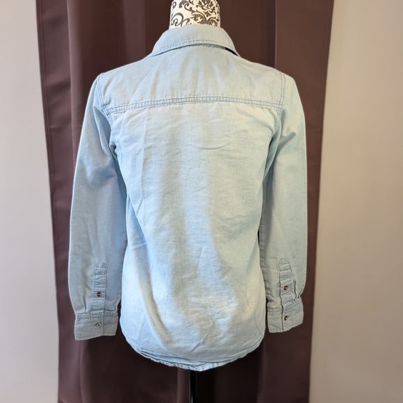 🖤 Ardene Sky Blue Denim Shirt - Picture 2 of 3
